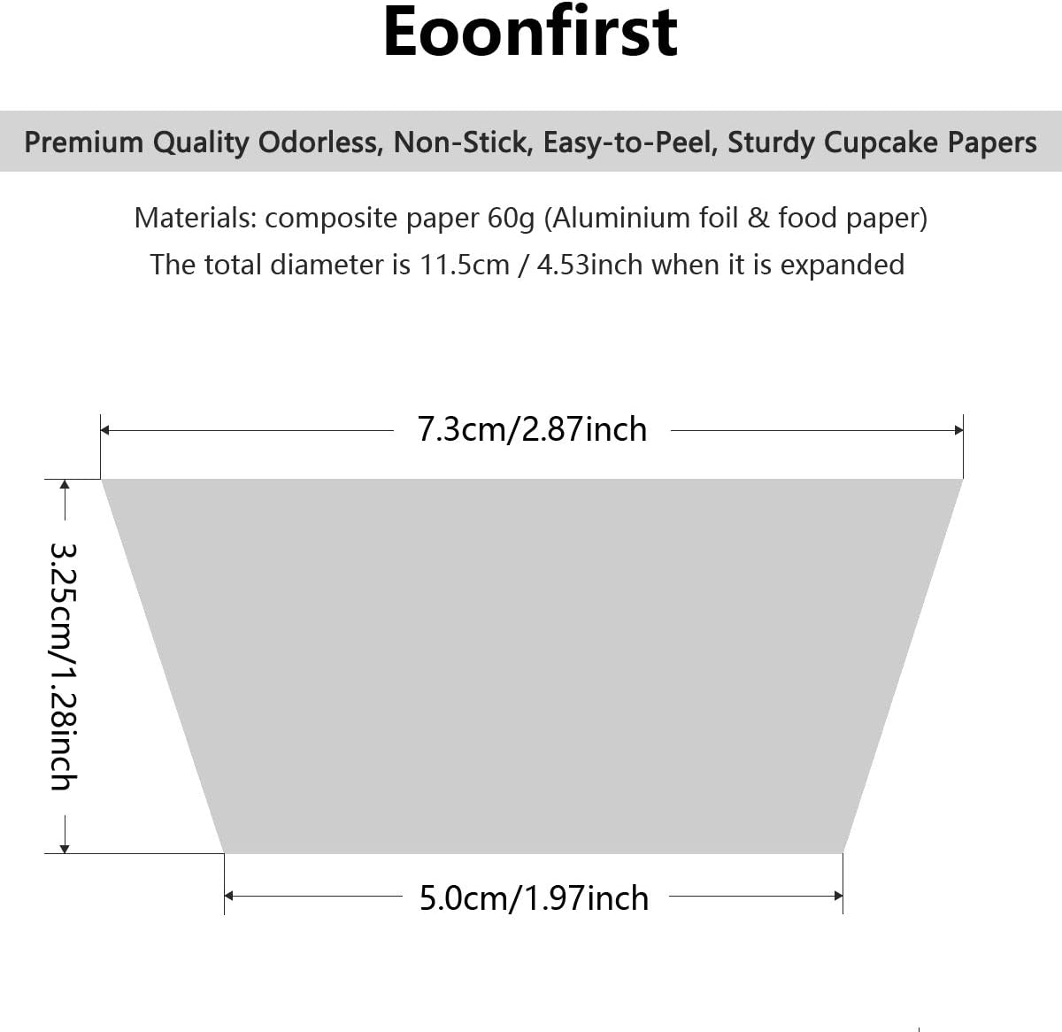 Eoonfirst Red Foil Cupcake Case Liners Valentine's Day Baking Muffin Paper Cups 198 Pcs