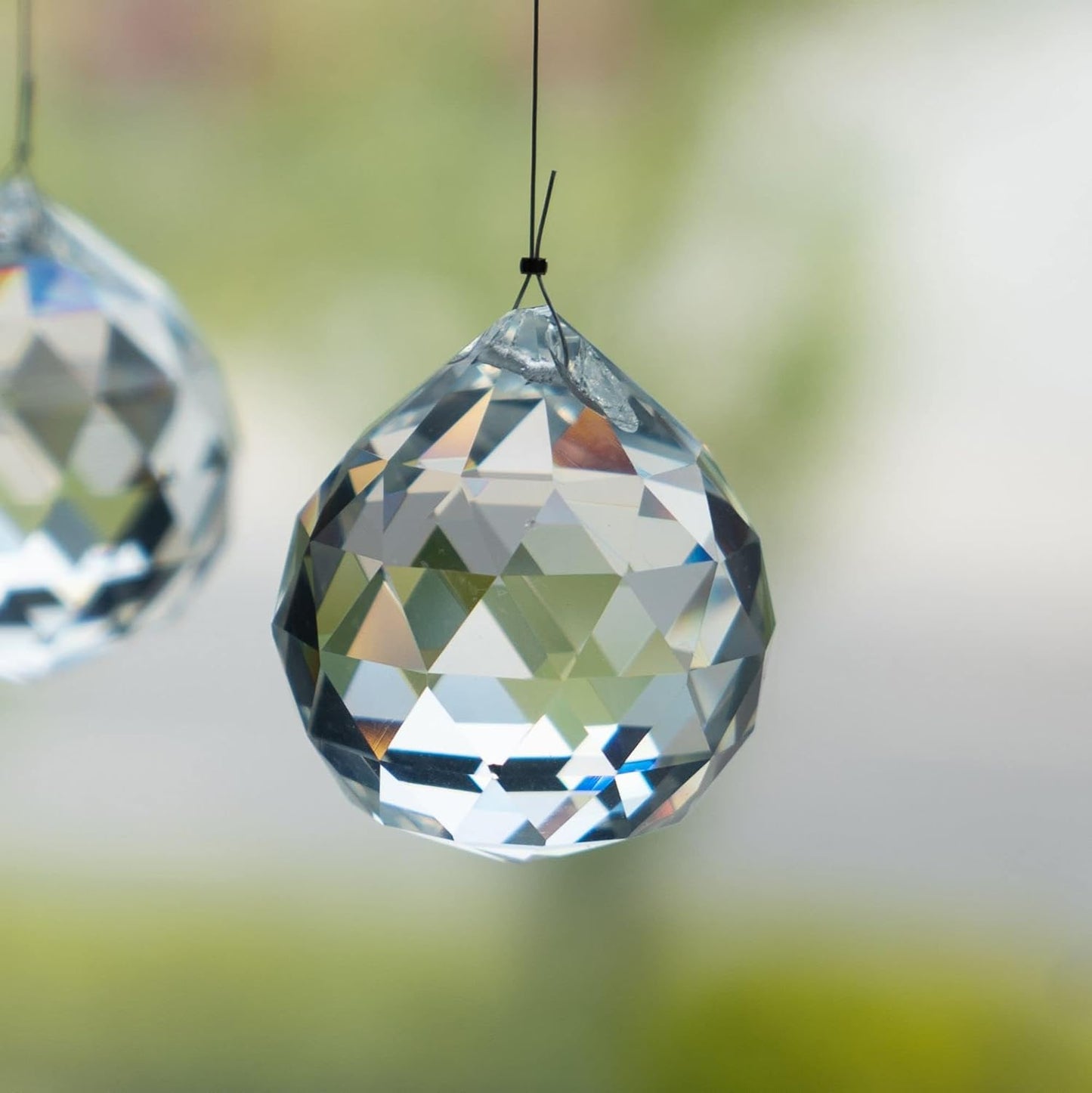 Crystalsuncatcher 20Pcs 1.75 inch/40mm Clear Crystal Ball Prism Pendant Suncatcher for Feng Shui/Divination or Wedding/Home/Office Decoration