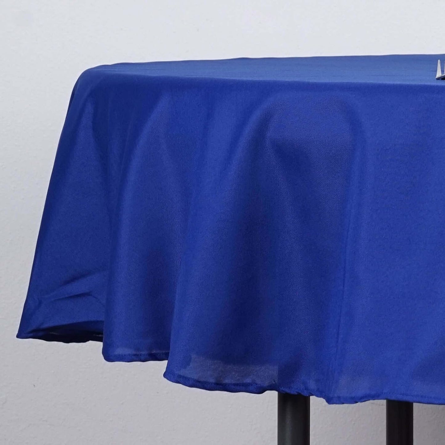 Efavormart Round Tablecloth, 90 Inch Stain & Wrinkle Resistant Washable Table Cloth, Decorative Polyester Fabric Table Cover for Banquet, Wedding, Dining- Royal Blue