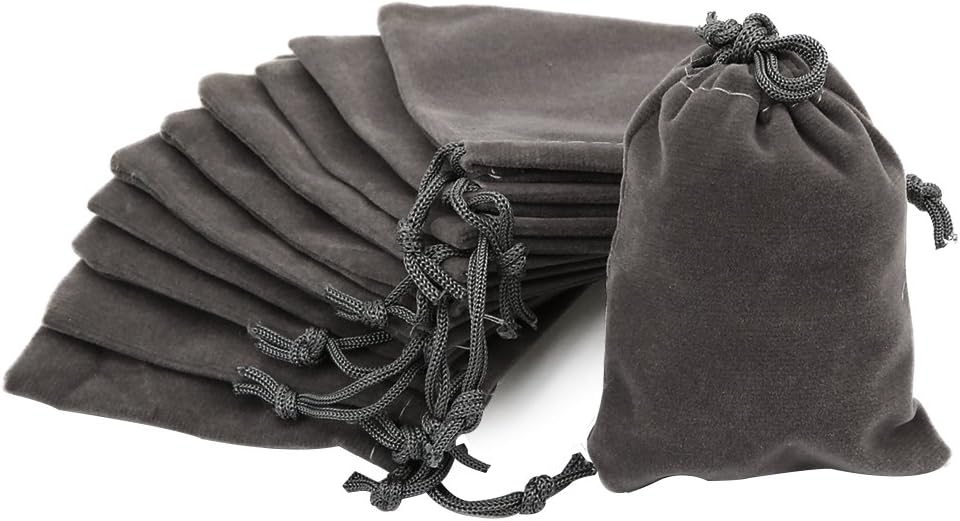 Shintop 10pcs Velvet Drawstring Bags Wedding Gift Bags Velvet Cloth Jewelry Pouches