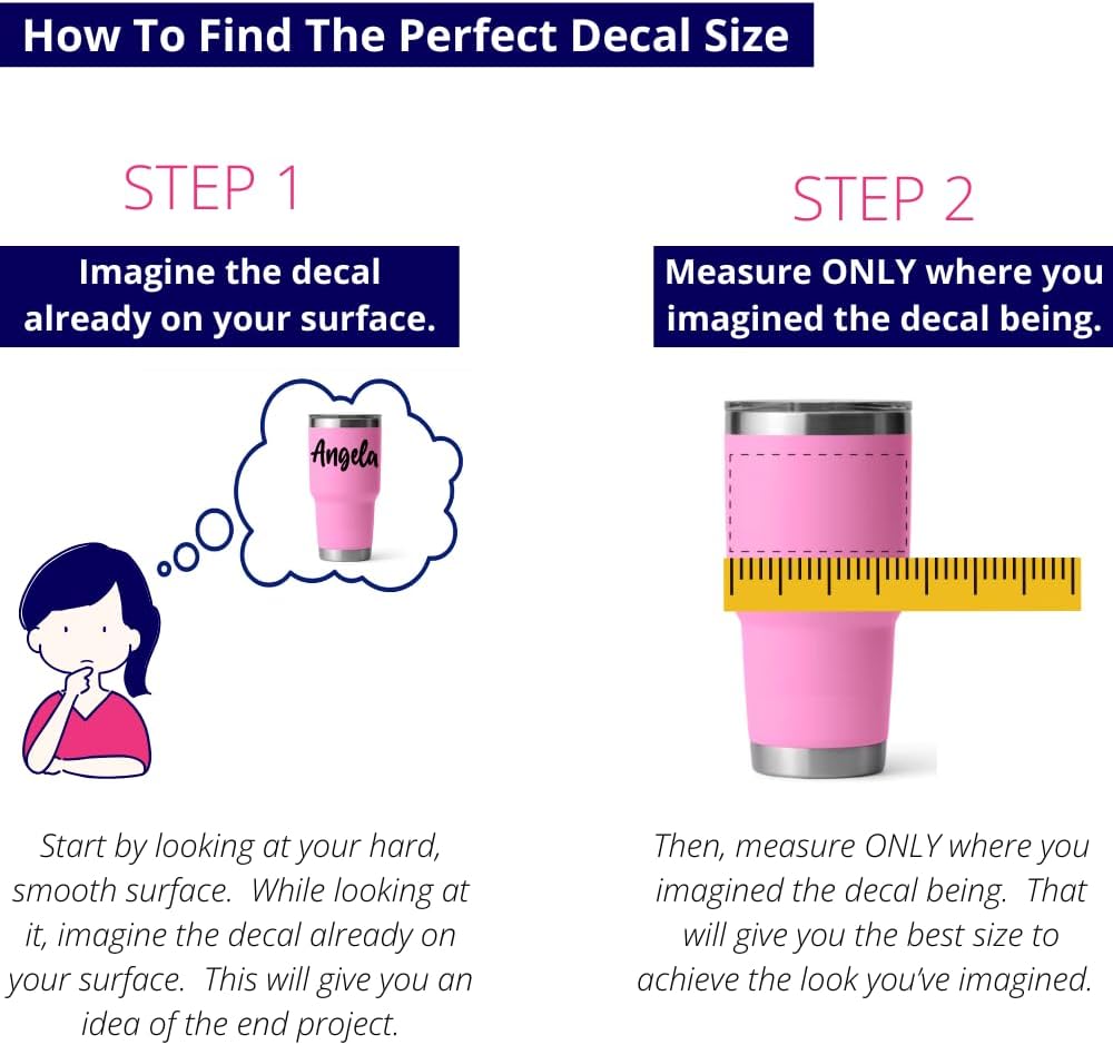 Vinyl Name Decal for Yeti Cup, Tumbler, Water Bottle, Laptop, car Window or Other Hard and Smooth Surface Your Choice of Color & Style | Decals by ADavis