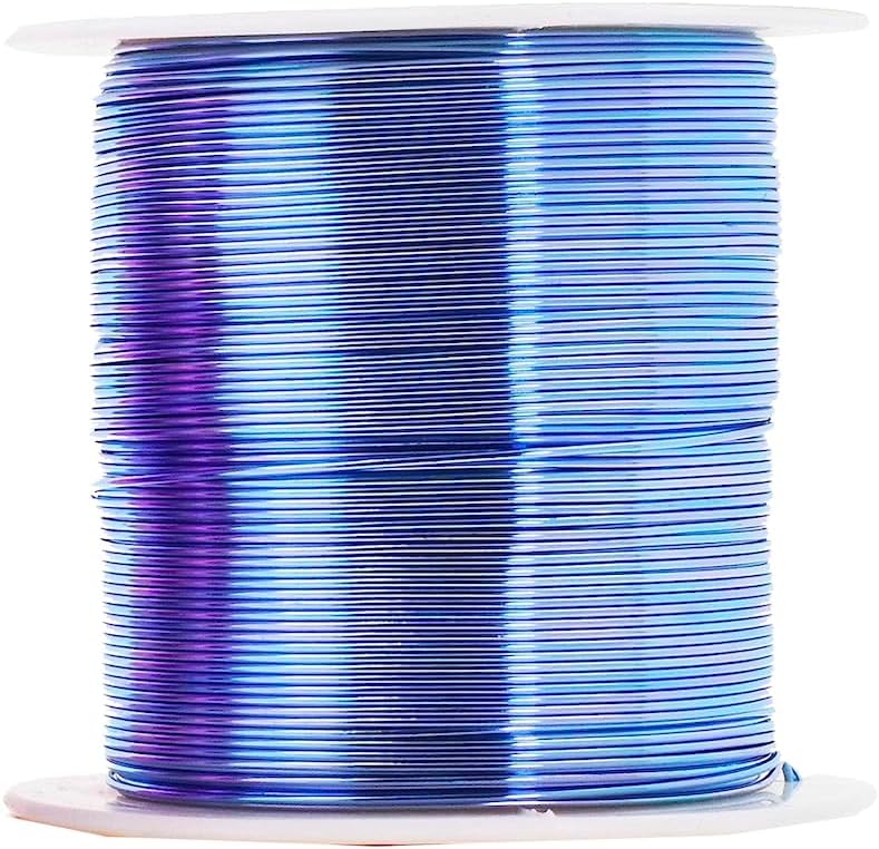Mandala Crafts 20 Gauge Anodized Aluminum Craft Wire for Jewelry Making - 400 FT Colored Flexible Pastel Wire - Bendable for Bonsai Armature Crafting Sculpting