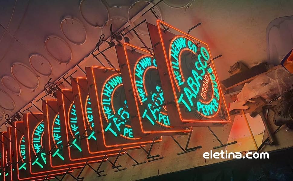 Neon Signs Beer Bar Club Bedroom Glass Neon Signs Compatible For Tabasco for Office Hotel Pub Cafe Birthday Party Man Cave Neon Light Art Wall Lights 24 X 20 Inches