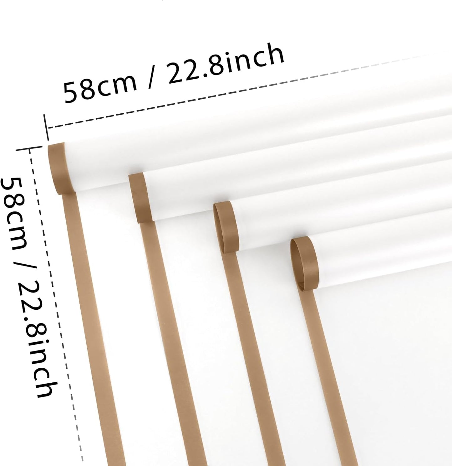 NESCCI 20 Sheet Flower Wrapping Paper - Waterproof Floral Bouquet Wrapping Paper, Florist Supplies Packaging Paper for Wedding Birthday Gift DIY (Fog color)