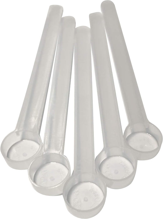 1/4 Teaspoon (1.25 mL) Long Handle Scoop for Measuring Coffee, Pet Food, Grains, Protein, Spices and Other Dry Goods (Pack of 5)