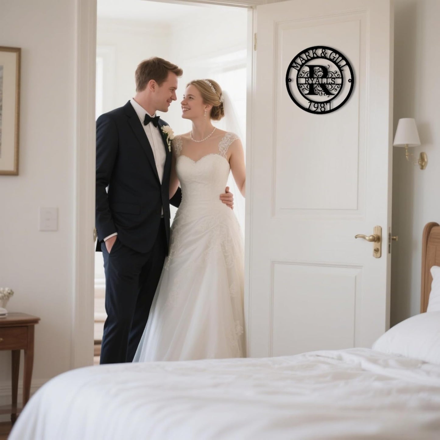 Personalized Metal Sign,Custom Family Name Sign,Last Name Signs,Split Letter Wall Art,Home Decor,Gifts for Wedding Anniversary,Outdoor Wall Decor,Metal Letter