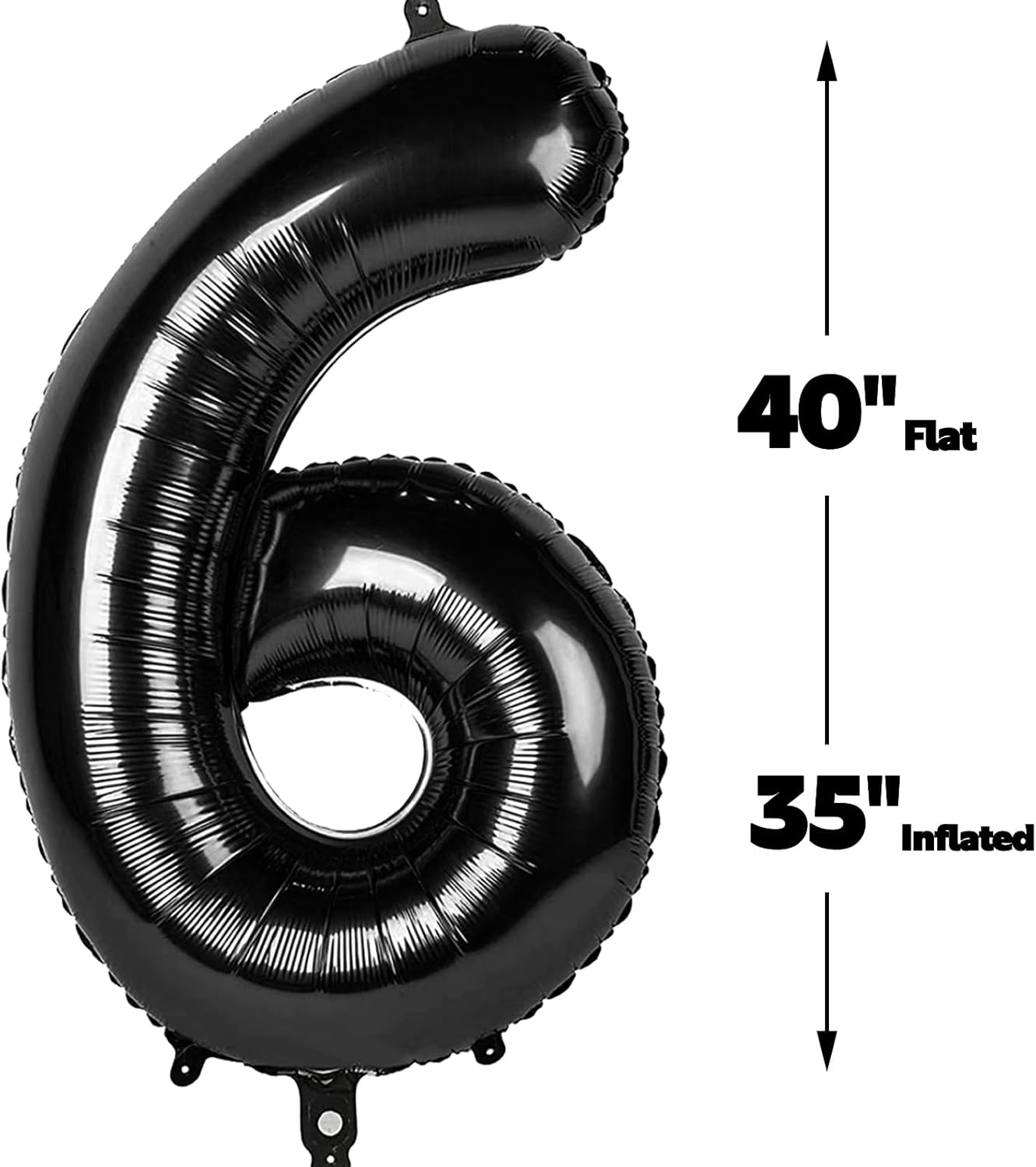 40 Inch Black Mylar Foil Number 26 Birthday Balloon, 26 Boy Girl Party Decorations Supplies, Big Helium Balloons Numbers for 26 62 Men Women Anniversary