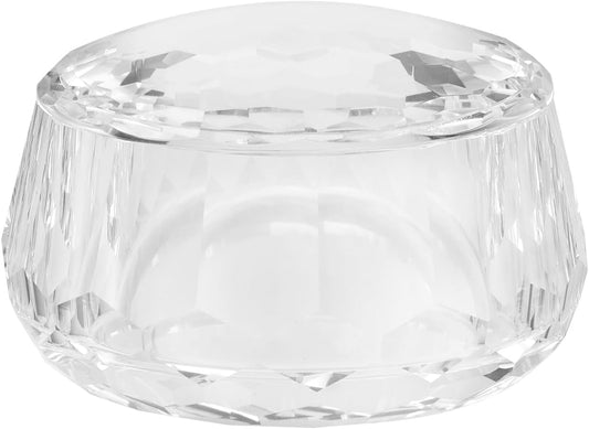 Crystal Jewelry Jar with Lid, Crystal Wedding Candy Buffet Jar, Home Decoration Party Cotton Swab Storage, Office Birthday Gift