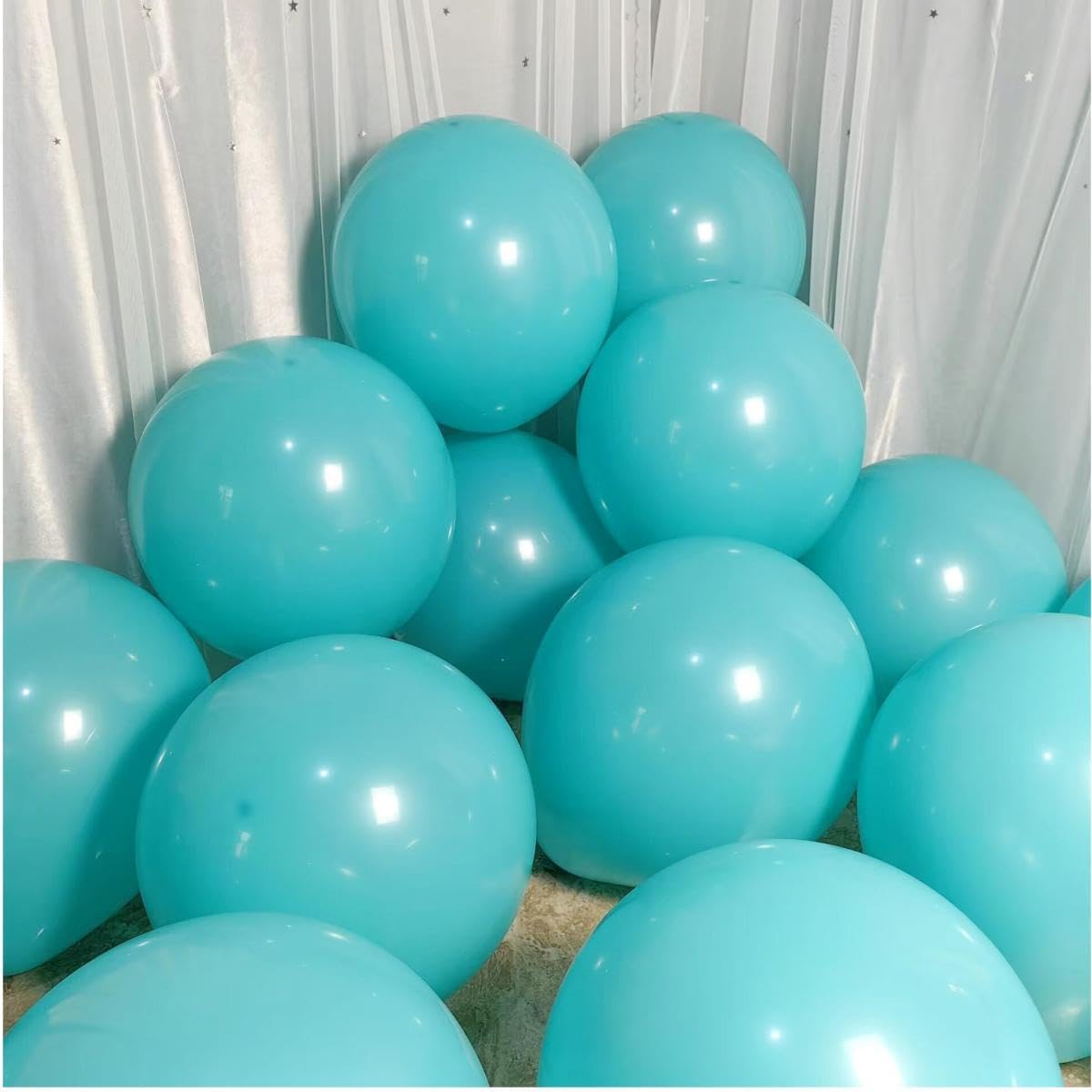 90 Packa Teal Balloons 18 inch Turquoise Latex Big Balloons for Party Decorations and Events ZWZLIULIAN