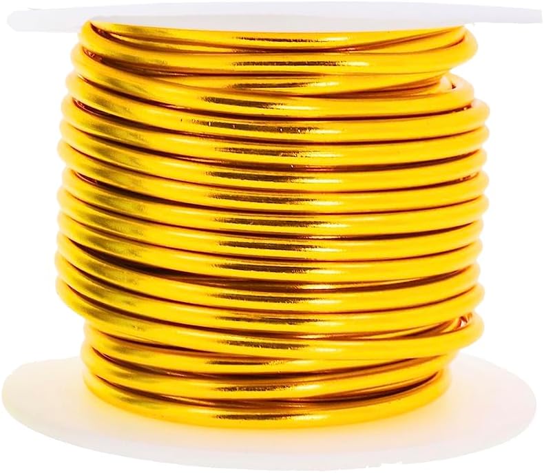 Mandala Crafts 8 Gauge Anodized Aluminum Craft Wire for Jewelry Making - 128 FT Colored Flexible Pastel Wire - Bendable for Bonsai Armature Crafting Sculpting