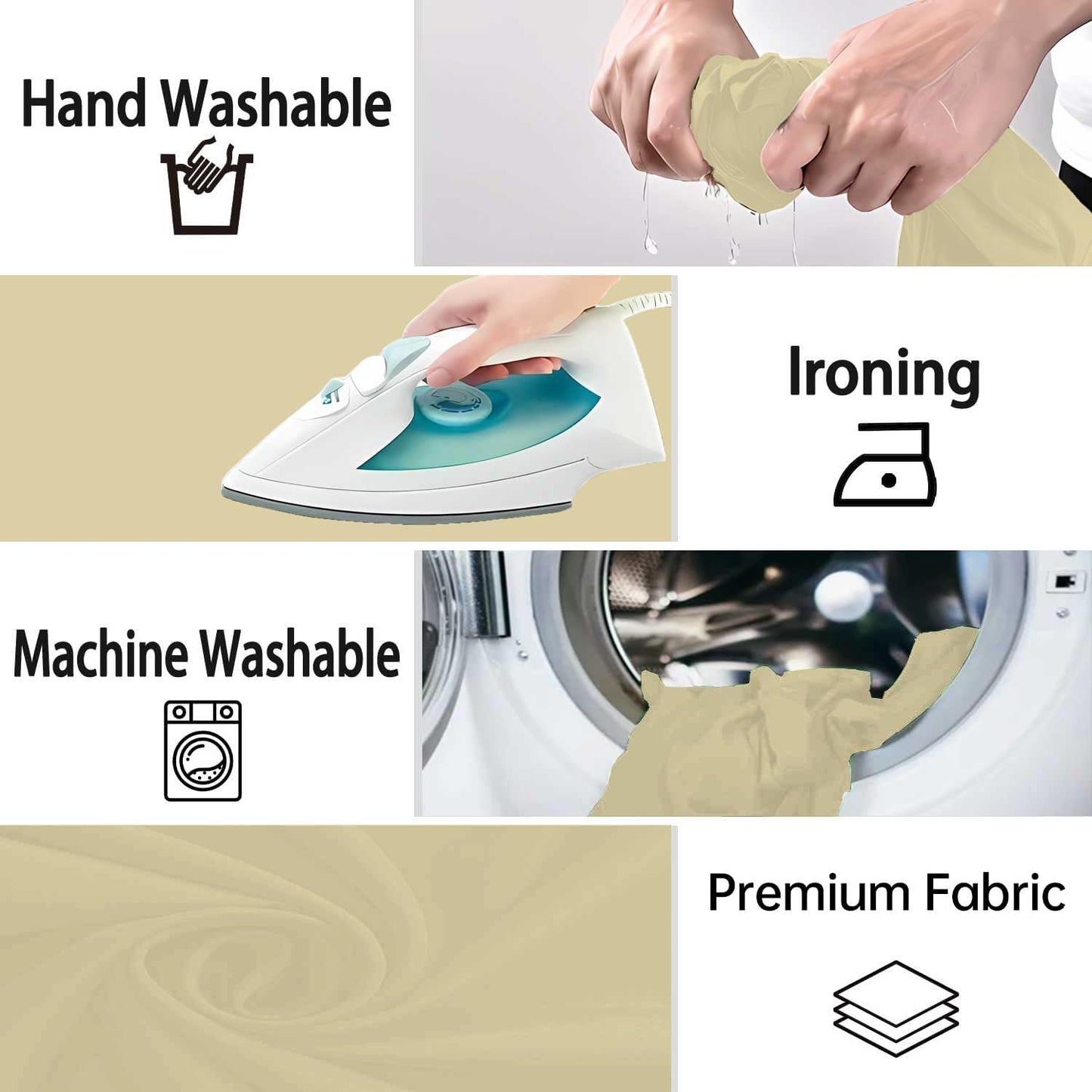 Tan Photography Backdrop for Photoshoot, Photo Backdrop Curtain, Perfect Tan Backdrops for Party Portrait Photoshoots Video Studio 8FTx10FT