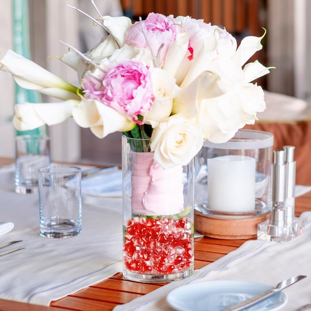 200 PCS Red Acrylic Hearts for Shaped Crystals Fake Heart Gems for Vase Fillers,Table Scatters,Wedding Centerpieces,Birthday,Engagement Party,Bridal Shower Gifts,14 OZ