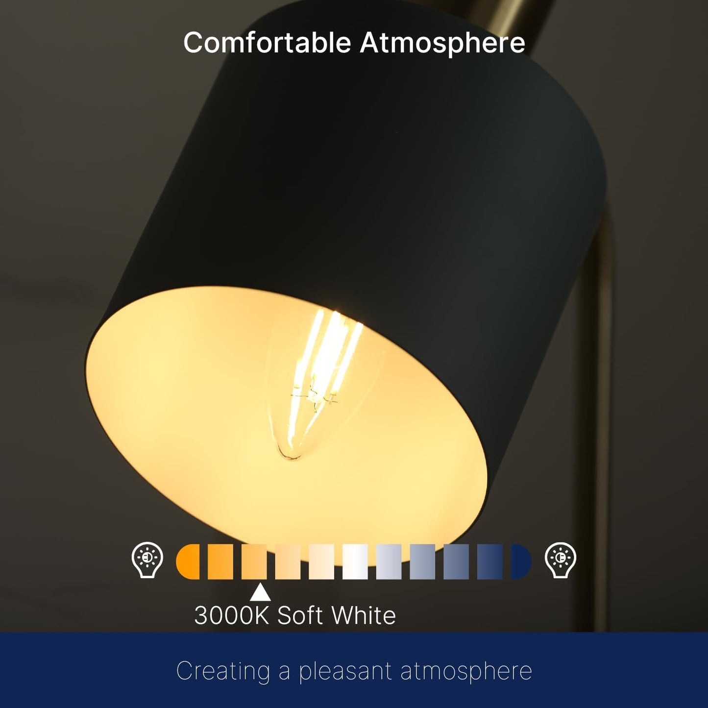 FLSNT 60W Equivalent LED Chandelier Light Bulbs, Dimmable LED B11 E12 Candelabra Base Bulbs, 3000K Warm White, 500LM, 24 Pack