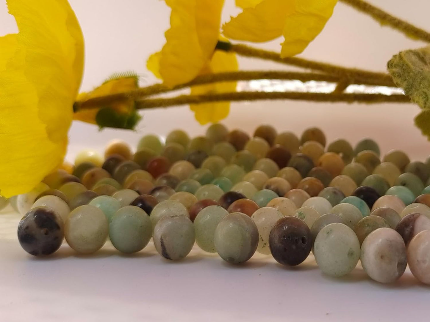 Stone Beads 6mm 140pcs Amazonite Beads Round Loose Gemstones Beads for Bracelet Necklace Jewelry Making (6mm, 60610 Amazonite)