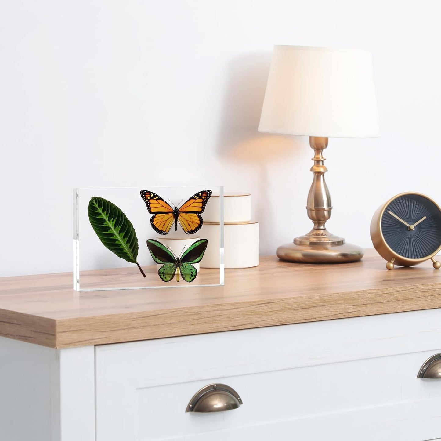 TWING 30 Pack 4 x 6 Acrylic Picture Frames, Magnet Double Sided Picture Frame, 12+12 MM Thick Clear Desktop Display Magnetic Acrylic Block Photo Frame