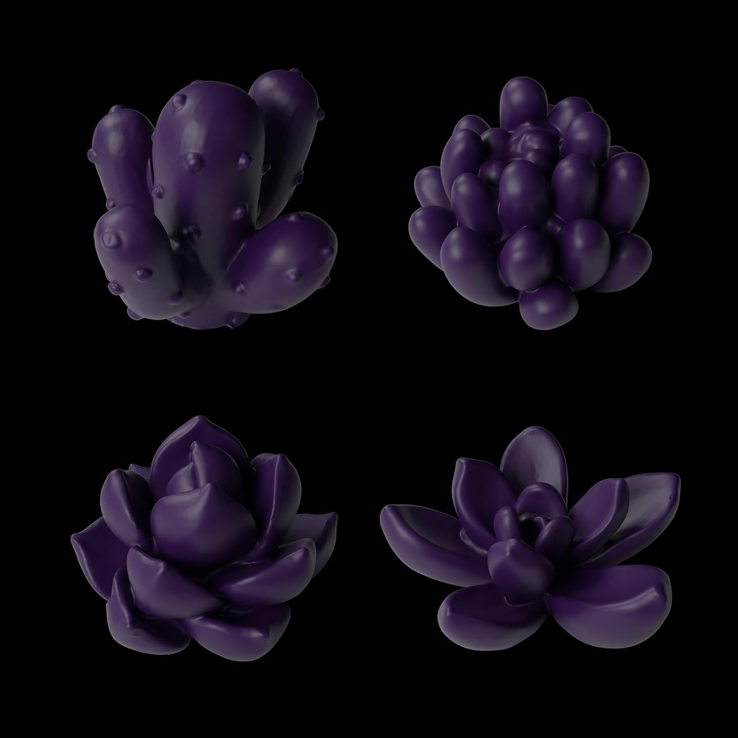 8-in-1 Resin Casting Molds - Succulent & Floral Designs, Jewelry & Candle Making, Silicone & Soap Molds