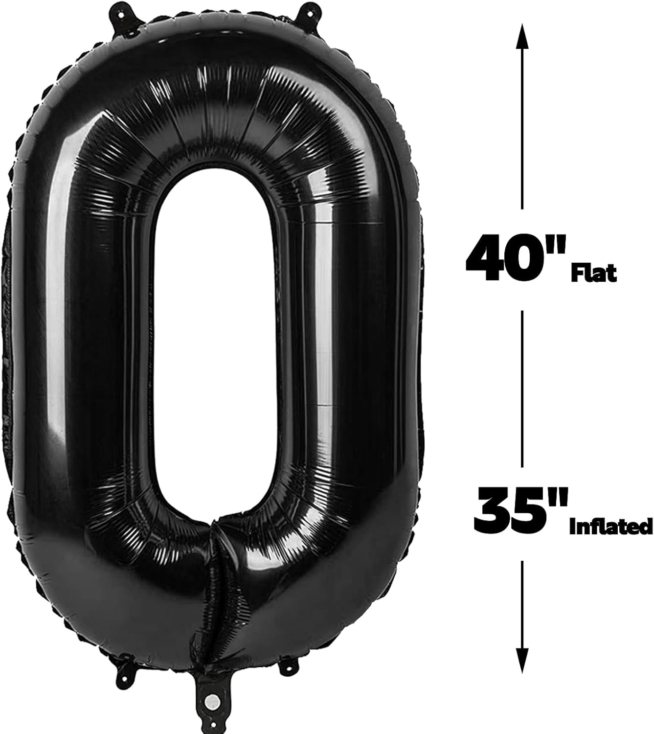 Black Number 90 Balloon 40 Inch Birthday Decorations, Anniversary and Graduation Party Supplies