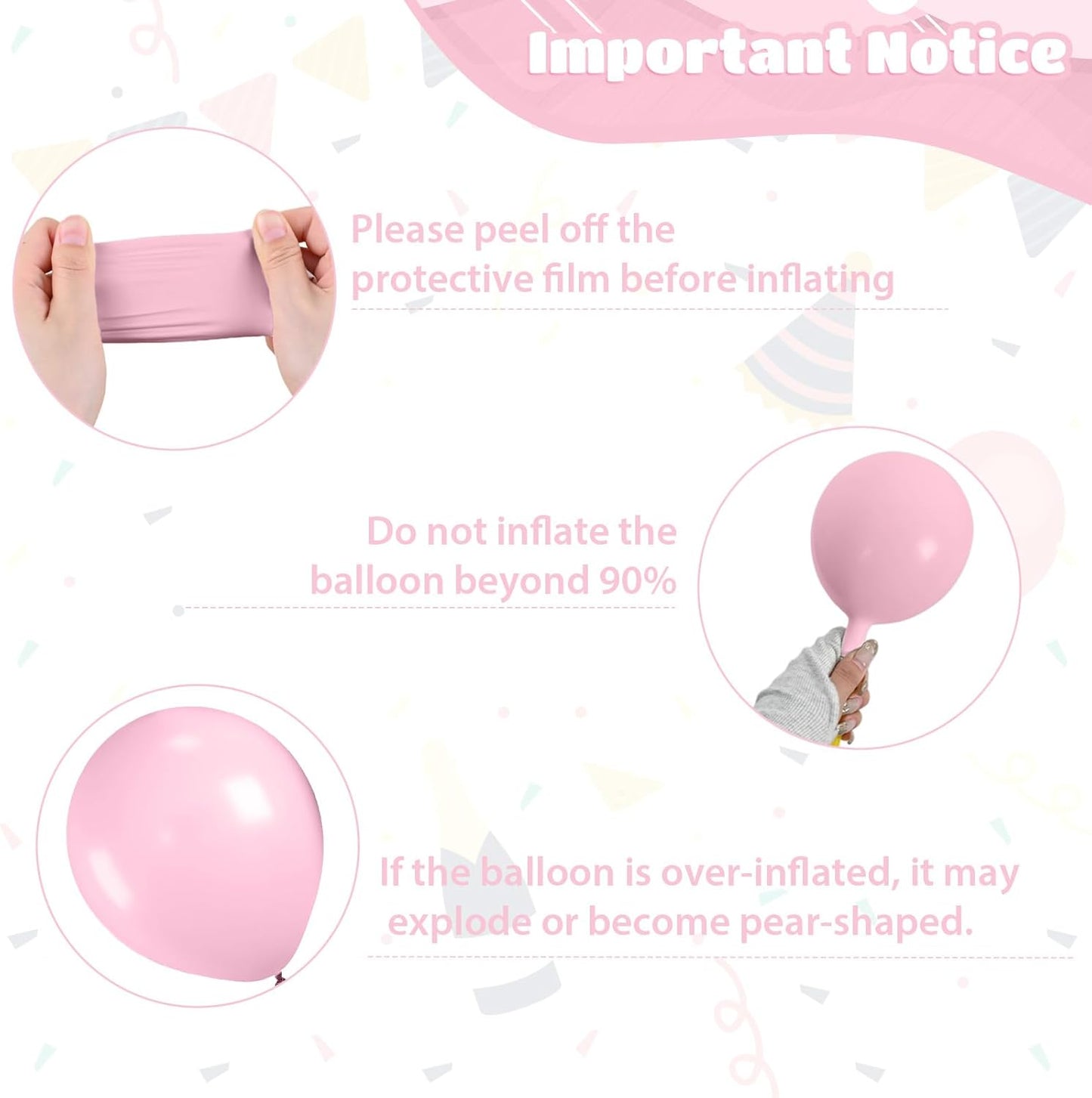 Pastel Balloons,12 Inch Macaron Pink Purple Blue Yellow Green Colorful Confetti Balloons Assorted Colors for Princess Girl Pastel Birthday Rainbow Party Baby Shower Wedding Engagement Decoration