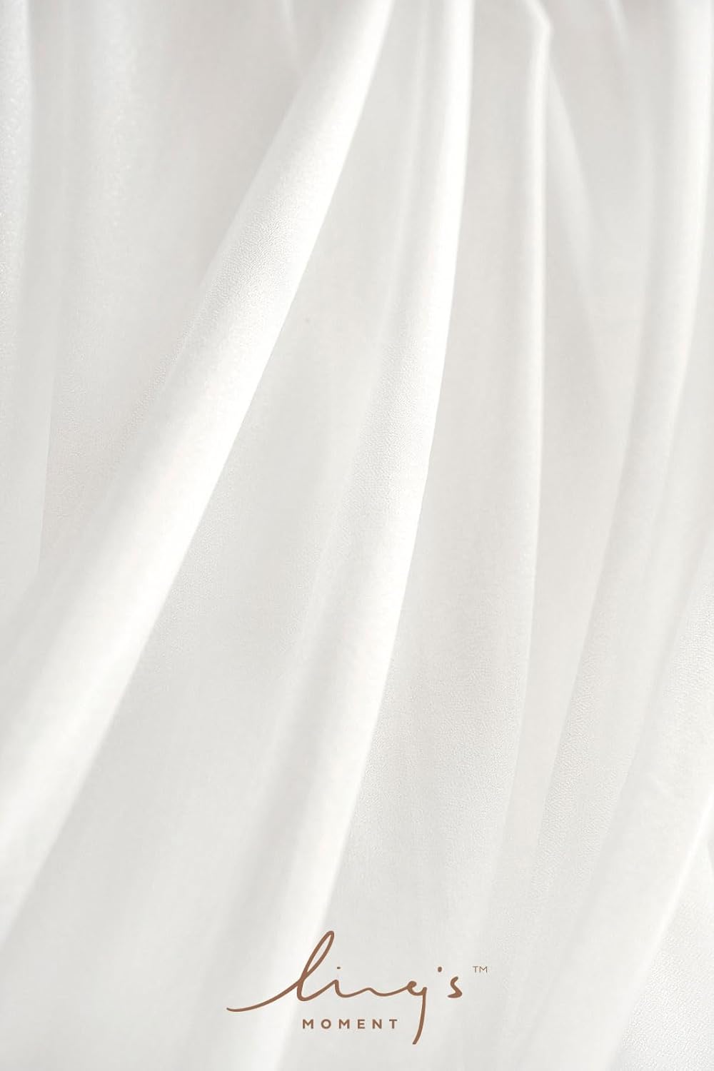 Ling's moment Wedding Arch Draping Fabric 2 Panels 32Ft x 30" Wrinkle-Free Wedding Arch Drapes Chiffon Fabric, White Curtain for Wedding Ceremony Reception Background Party Home Garden Decorations