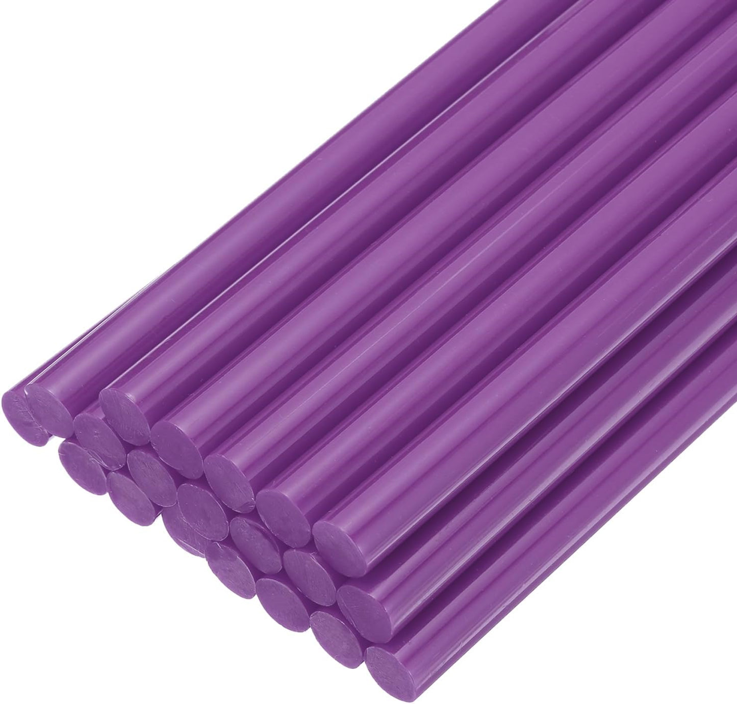 uxcell 20pcs Hot Glue Sticks for Glue Gun 7mm/0.28-inch x 8-inch Mini Hot Melt Adhesive Glue Stick Purple