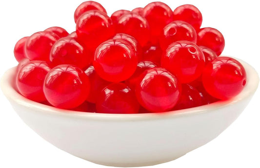 Stone Beads 10mm 60pcs Red Chalcedony Beads Round Loose Gemstones Beads for Bracelet Necklace Jewelry Making (10mm, 61030 Red Chalcedony)