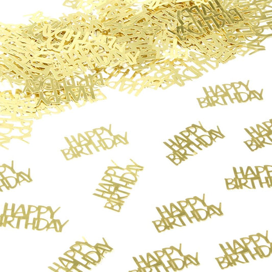 Gold Happy Birthday Confetti Birthday Party Decorations Baby/Adult Birthday Table Scatter Party Supplies 100PC