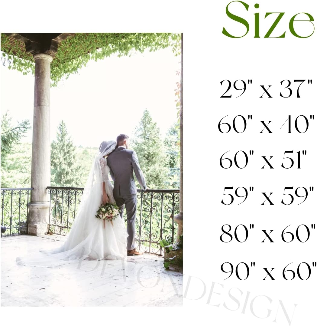 Wedding Backdrop for Reception, Custom Tapestry with Names & Date, Rustic Sign, Personalized Wood Photography Lights Banner Ceremony, Arch Decor One Size