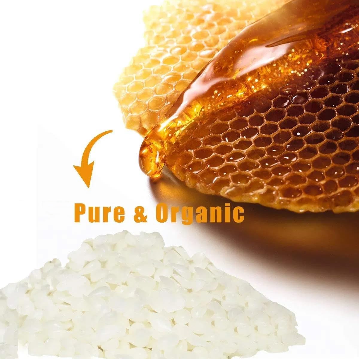 10 LB White Beeswax Pellets - DIY Candle Making Kits, Magical Craft Making, Hand Care DIY Creams, Lip Balms and Soap Making Supplies (160 oz).