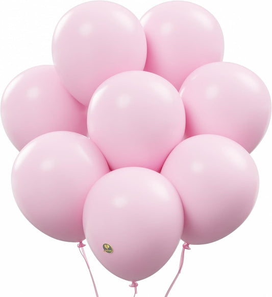 AFTERLOON® Biodegradable Balloons 24 pcs Pastel Pink 10 Inch, Matte Color Thickened Extra Strong Natural Latex Helium Float, Colorful Bulk Color ballon Globos Para Decoration De Fiestas Kids