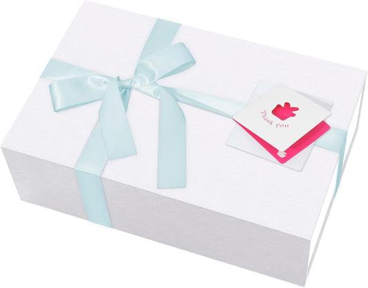 Large White Gift Box,13.75"x9"x4.5", Gift Boxes with Magnetic Lids for Presents Closure Gift Packing for Birthday,Christmas, Halloween,Wedding,Bridal Gifts,Mother's Day Gift Packging