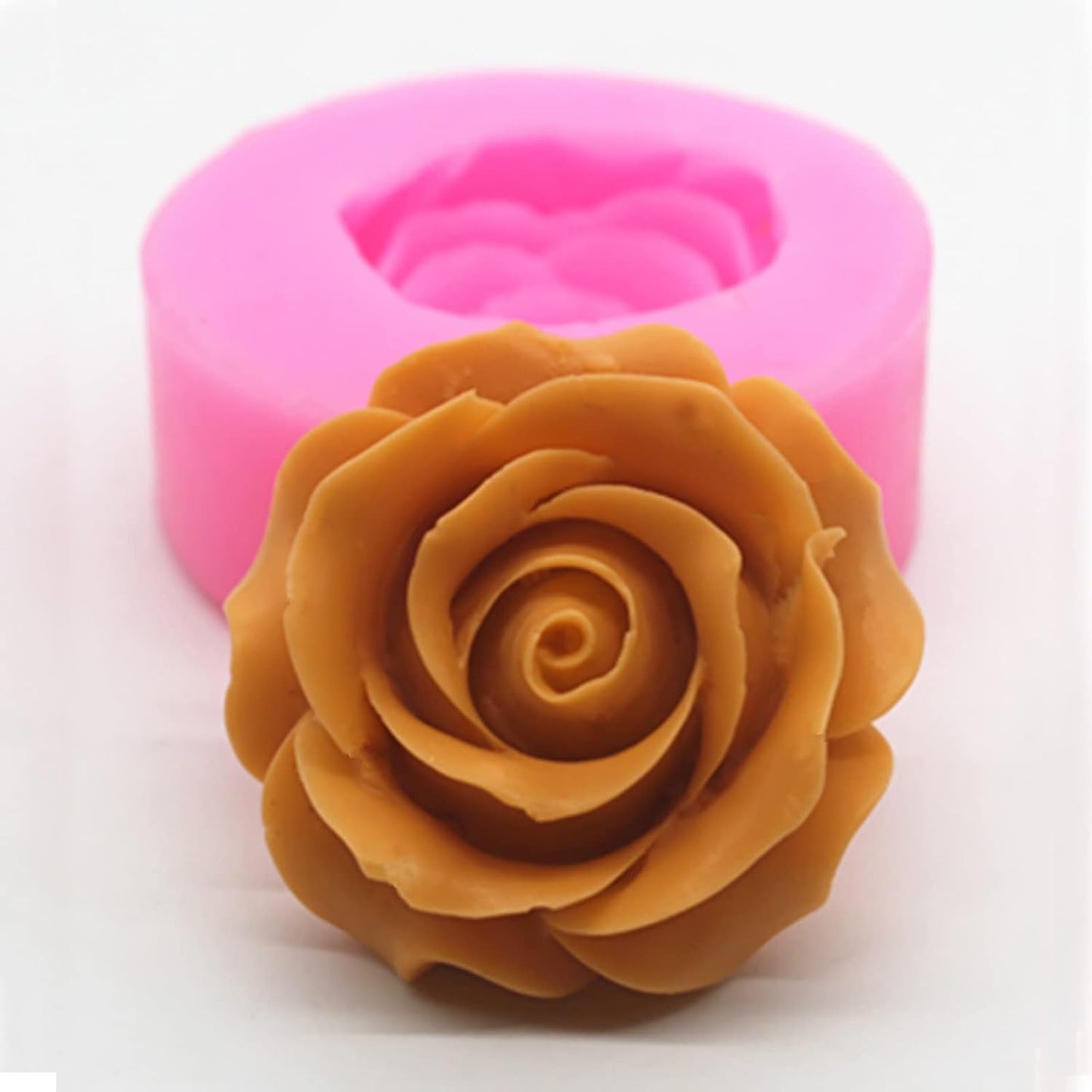 Rose Petal Resin Mold - Circle & Round Shapes, Soap & Candle Mold, Peony Design