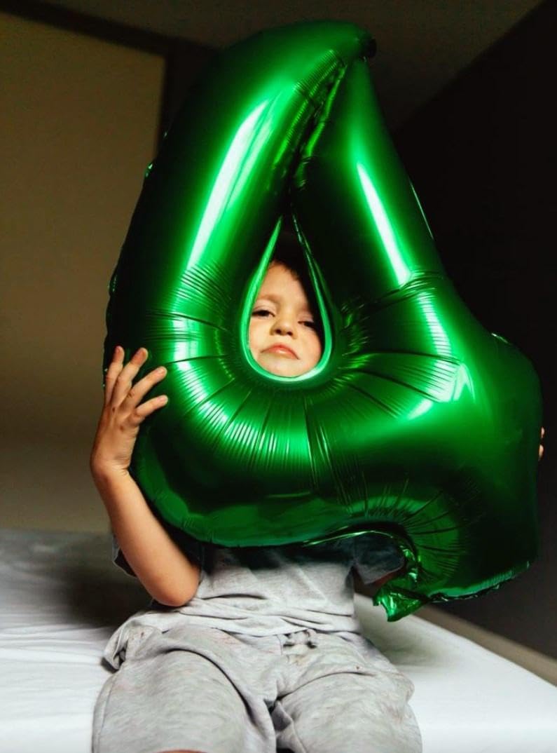 Green Foil Number 28 Balloon 40 Inch, Helium Mylar Eight Number 28 Birthday Balloons, 28th Green Women Men Wedding Anniversary, Graduations Party Supplies