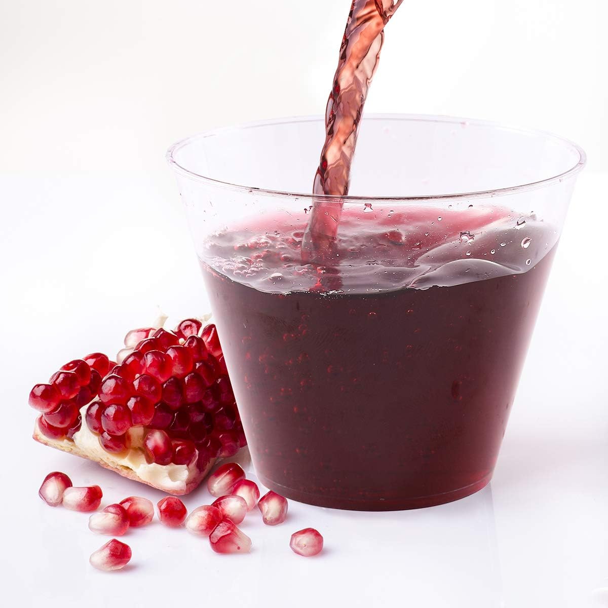 JOLLY CHEF 𝟐𝟎𝟎 𝐏𝐚𝐜𝐤 𝟗 𝐨𝐳 Clear Disposable Plastic Cups Heavy-duty Party Glasses, Disposable Cups for Thanksgiving, Halloween,Christmas Party