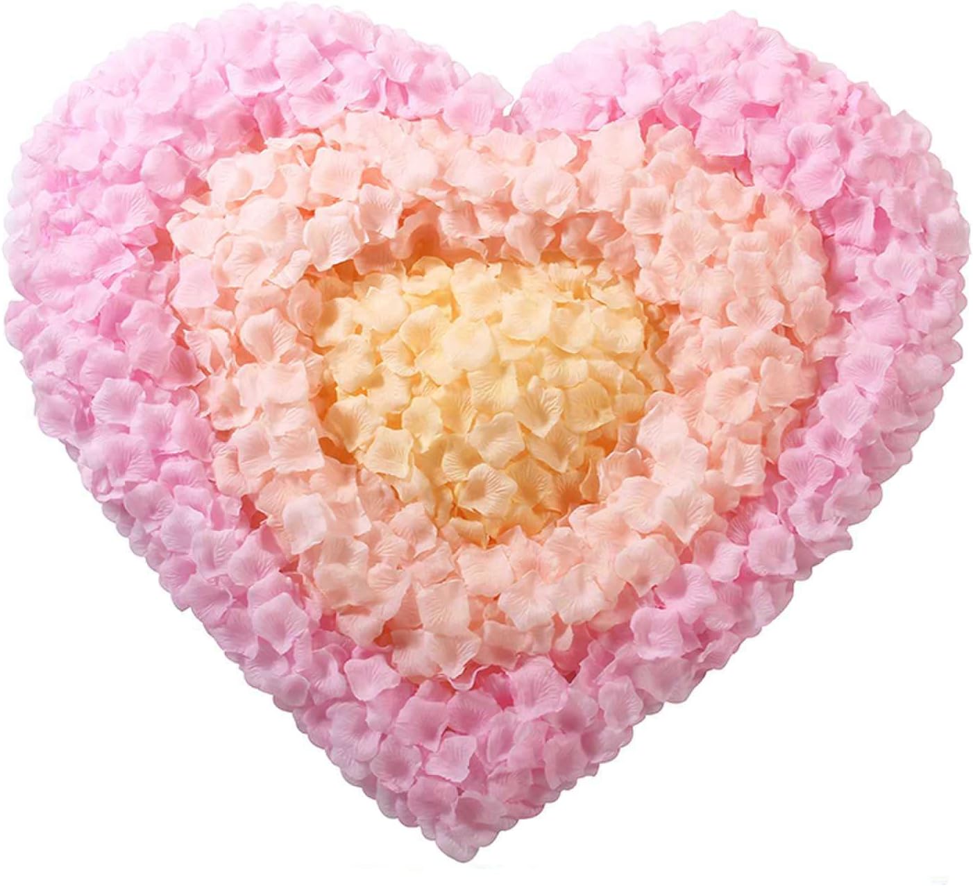 CODE FLORIST 2200 PCS Silk Flower Rose Petals for Wedding Decorations (Champagne)