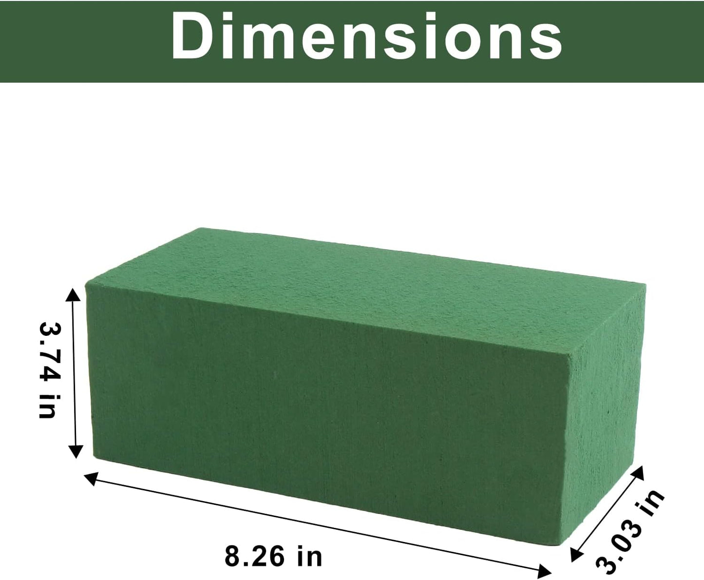 FOIMAS 5pcs Floral Foam Bricks,Green Florist Block for Fresh Artificial Flower Arrangement Craft Supply Wedding