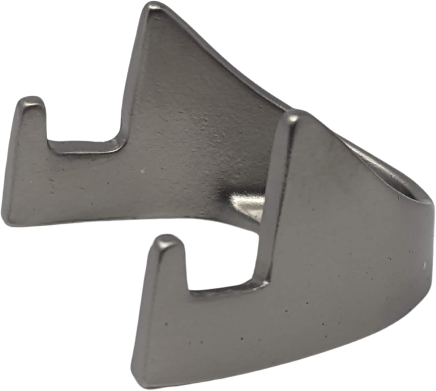 Military Challenge Coin Display Stand - Solid Metal with Anodized Finish - US Vet. Business (Satin Nickel Two-Pack)