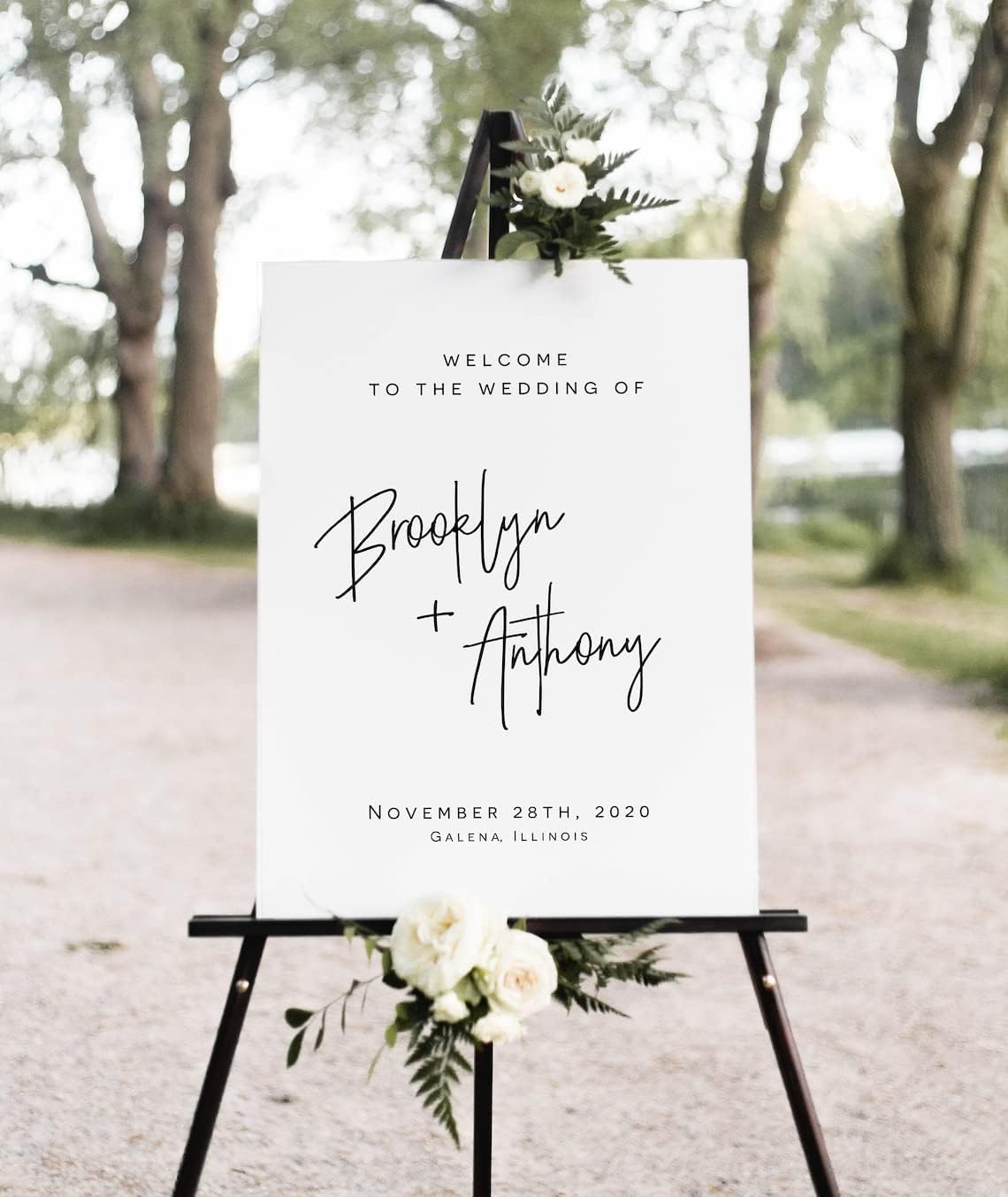 Welcome To Our Wedding Sign, Welcome To Our Wedding Sign With Stand, Wedding Welcome Sign, Welcome Poster, Wedding Welcome, Calligraphy Wedding Welcome Sign