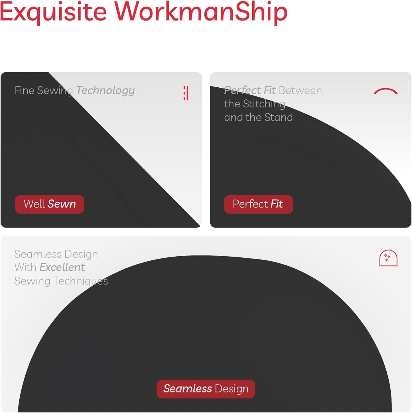 Set of 2 Arch Backdrop Cover, High Elastic Wrinkle-Resistant Arch Cover, Spandex Fabric Thick Opaque Round Top Chiara Backdrop for Wedding Birthday Baby Shower Garden Decor 6FT, 7.2FT, Black