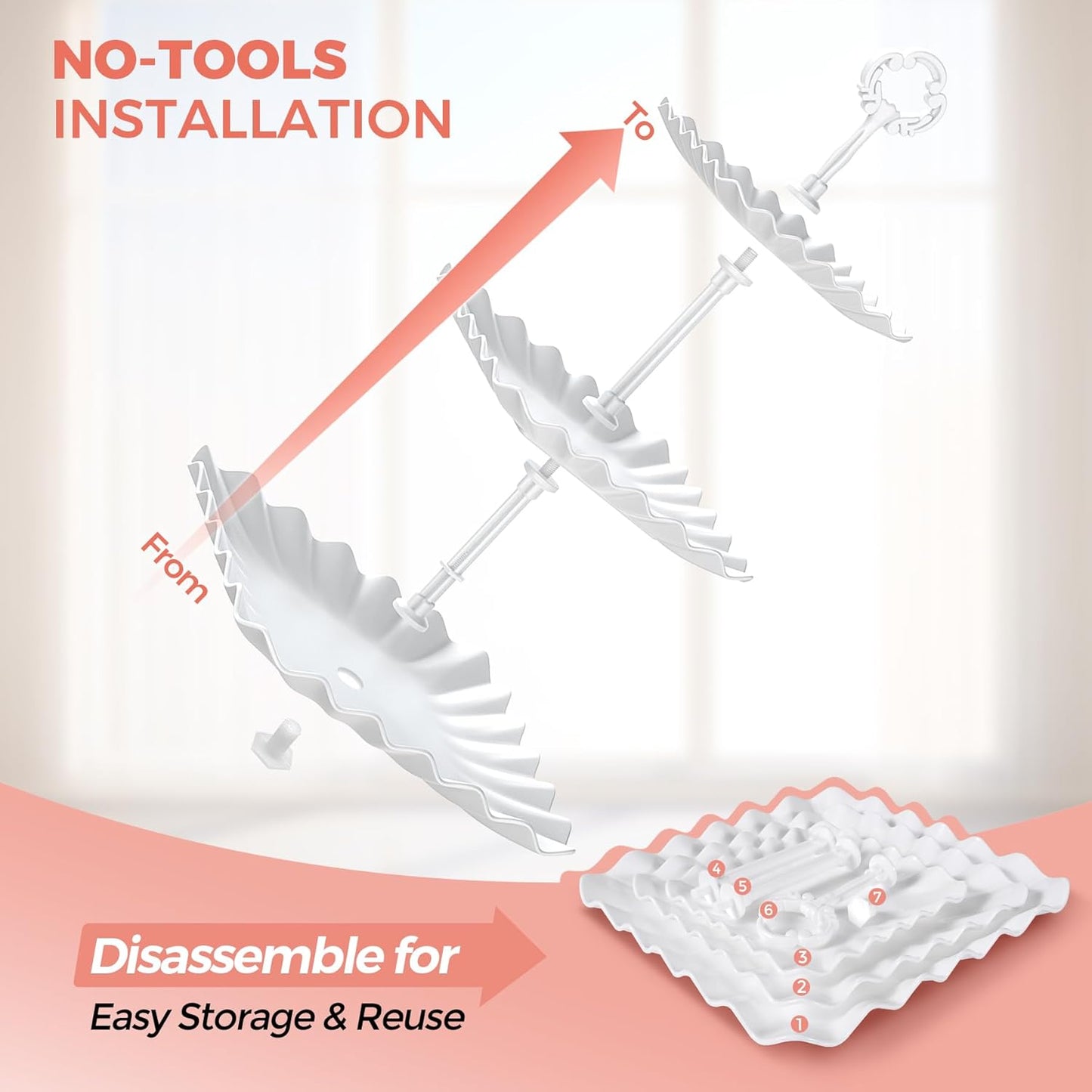 Cupcake Stand, 12Pcs Dessert Table Display Set, 3-Tier Cup Cake Tower Stands & 2-Tiered Cake Holder, Treat Food Platters Serving Trays for Cookie, Candy, Tea Party, Baby Shower, Birthday, Plastic