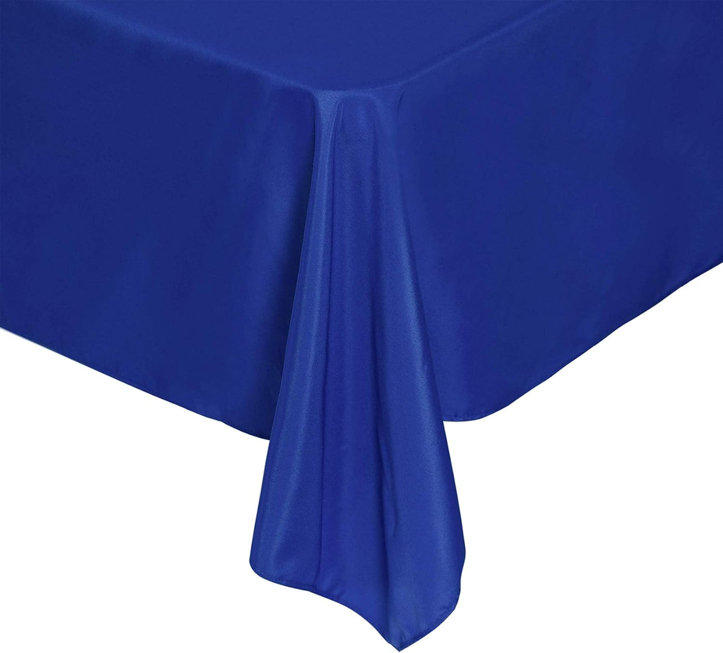 Rectangle Tablecloth 90x132 inch Washable Polyester Fabric Table Cloth for Wedding Party Dining Banquet Decoration（90x132, Royal Blue）
