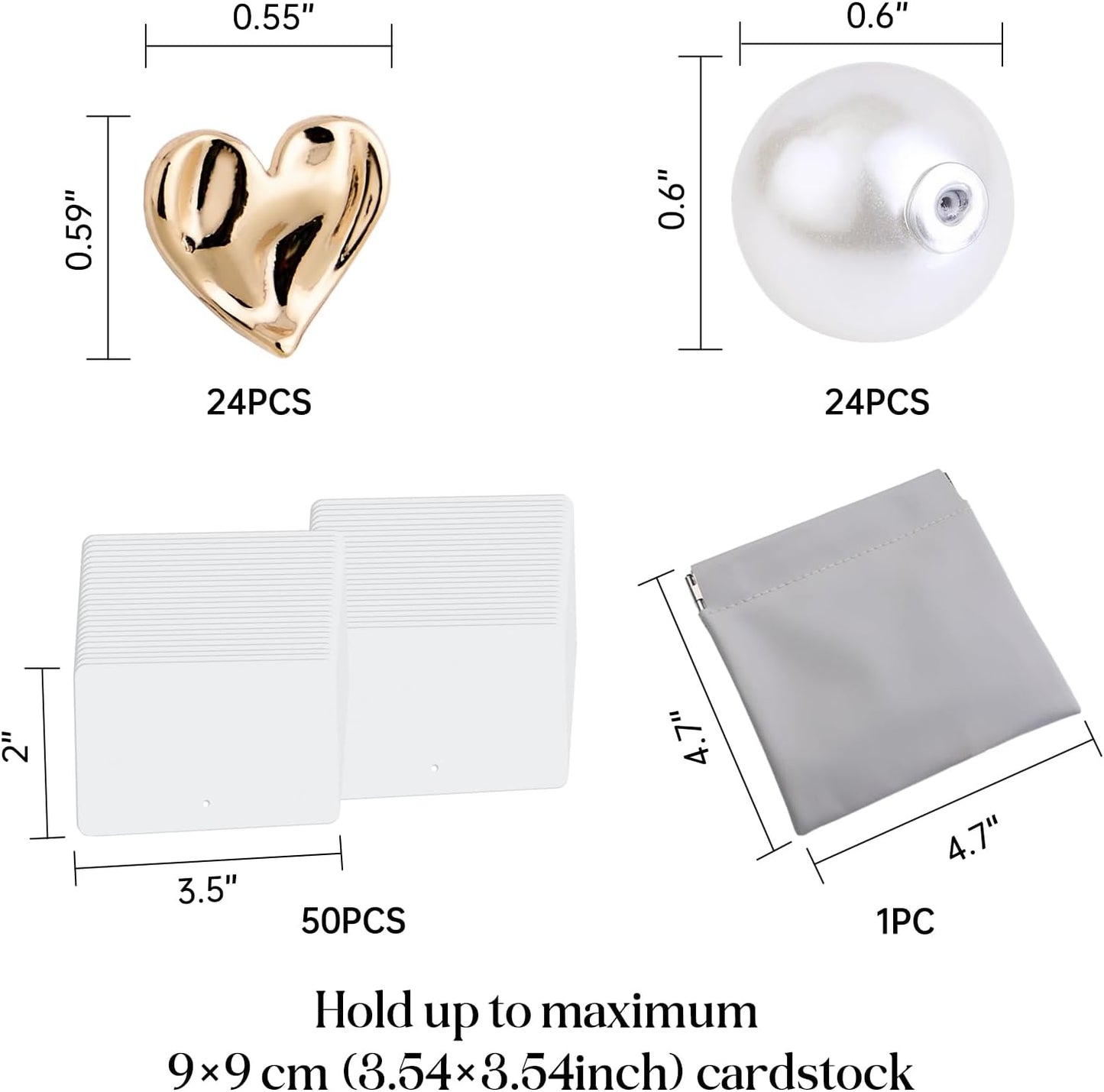 UNIQOOO 24Pcs Decorative Gold Love Heart Place Card Holders Bulk, Romantic Name Card Stands Set, for Wedding Engagement Decor, Table Setting, Business Card, Name Tag, Party Food Labels