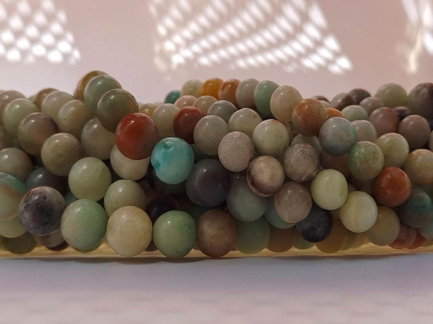 Stone Beads 6mm 140pcs Amazonite Beads Round Loose Gemstones Beads for Bracelet Necklace Jewelry Making (6mm, 60610 Amazonite)