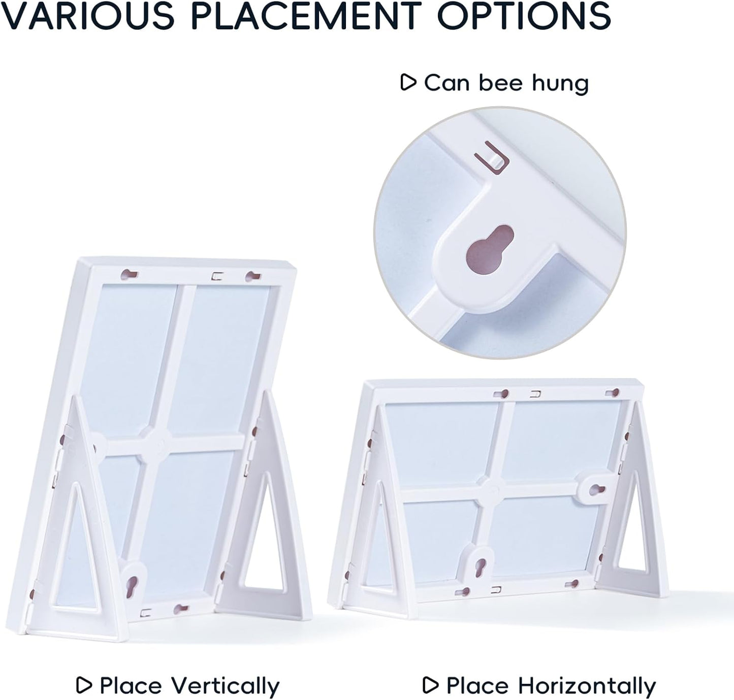 2 pcs Magnetic Dry Erase Board White Board, 8.3'' x 5.8'', Small Stand-Up or Hangable Desktop Dry Erase White Board, Mini Dry Erase Whiteboard Easel for Desk with a Marker