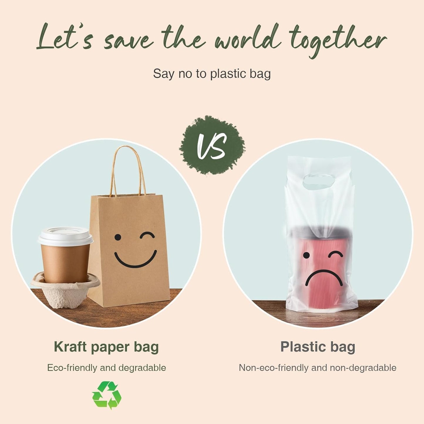 GSSUSA Paper Gift Bags 5.25x3.75x8 Inch 20000 Pack, Valentine's Day Gift Wrap Bags with Handles, Brown Kraft Paper Bag for Small Business, Heavy Duty Bulk, for Birthday Party Favors, Shopping, Retail