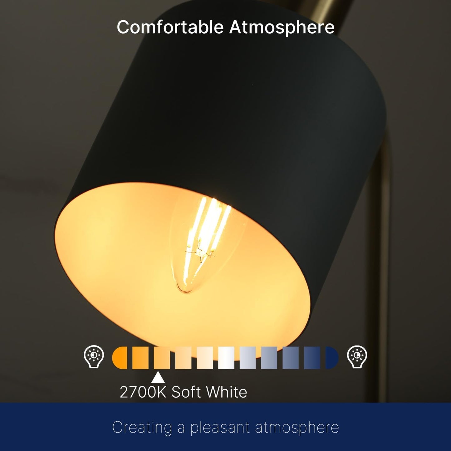 FLSNT B11 E12 LED Candelabra Bulbs 60W Equivalent, Dimmable LED Candle Light Bulbs, 2700K Soft White (Warm Light), Pack of 12