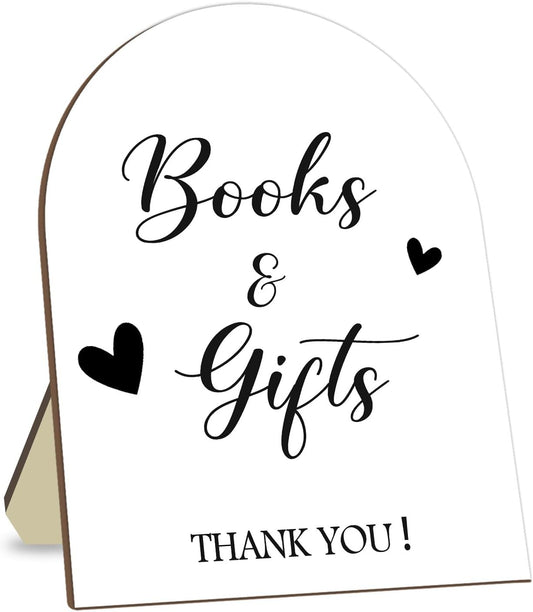 Books & Gifts Minimalist Decor Baby Shower Welcome Sign, 8 * 10IN