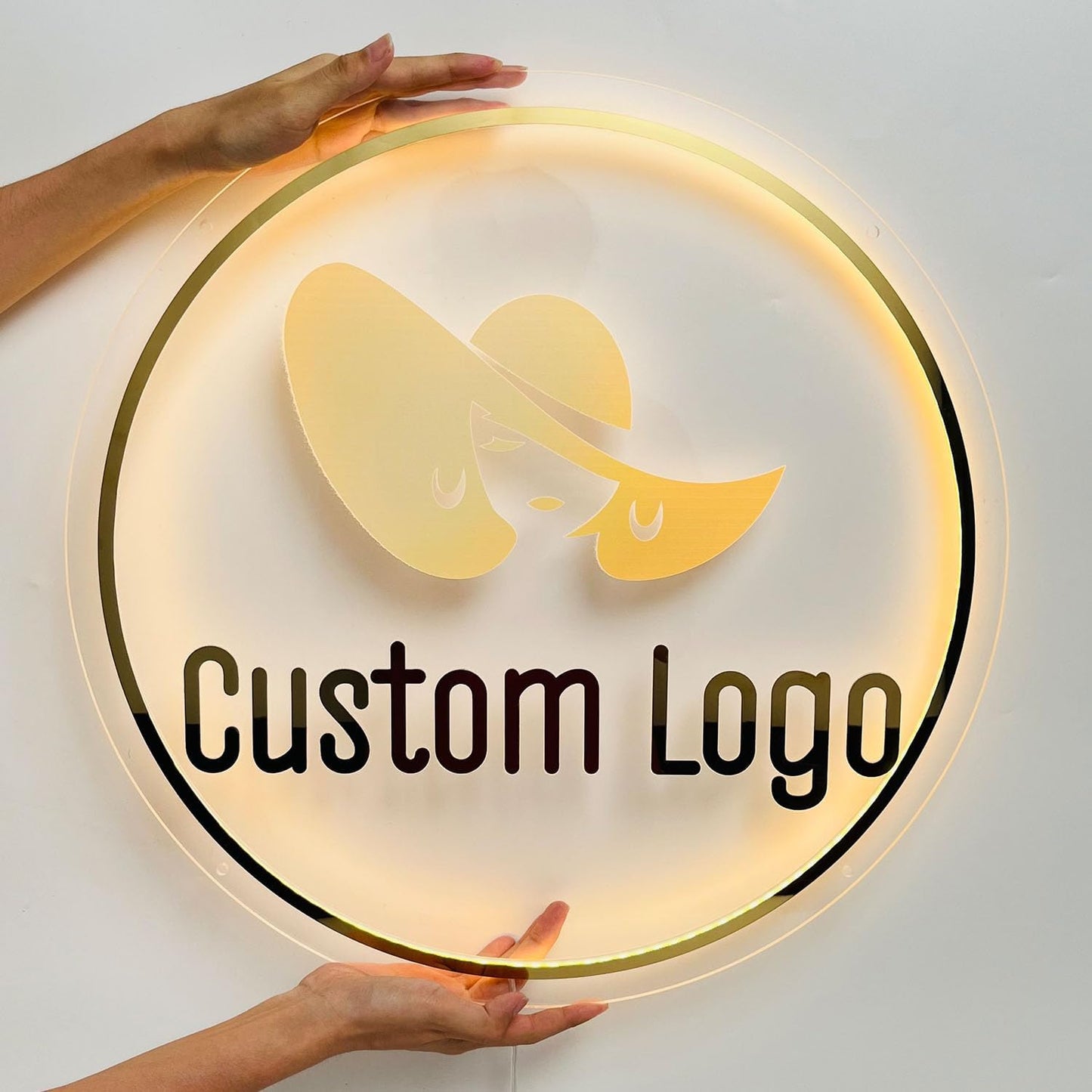 Custom Business Logo Neon Sign for Personalized Company Store UV Metal Acylic LED Backlit Shop Name Light Signo Office Company Logo Néon for Coffee Shop Salon Studio Signs
