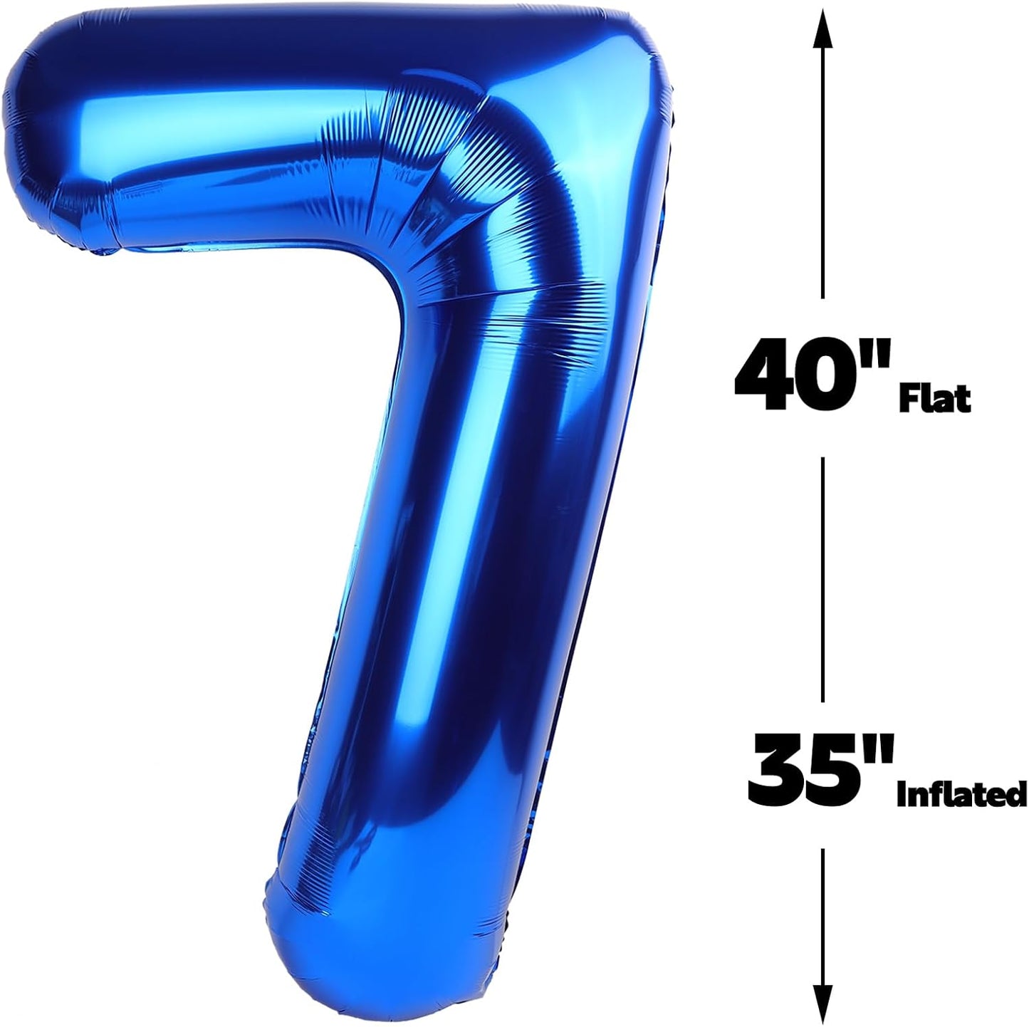 Blue Jumbo Number 70 Balloon 40 Inch, Women Men 70 Birthday Supplies, Foil Helium 70 Birthday Giant Balloon, Mylar Blue Number Balloons Anniversary Decorations