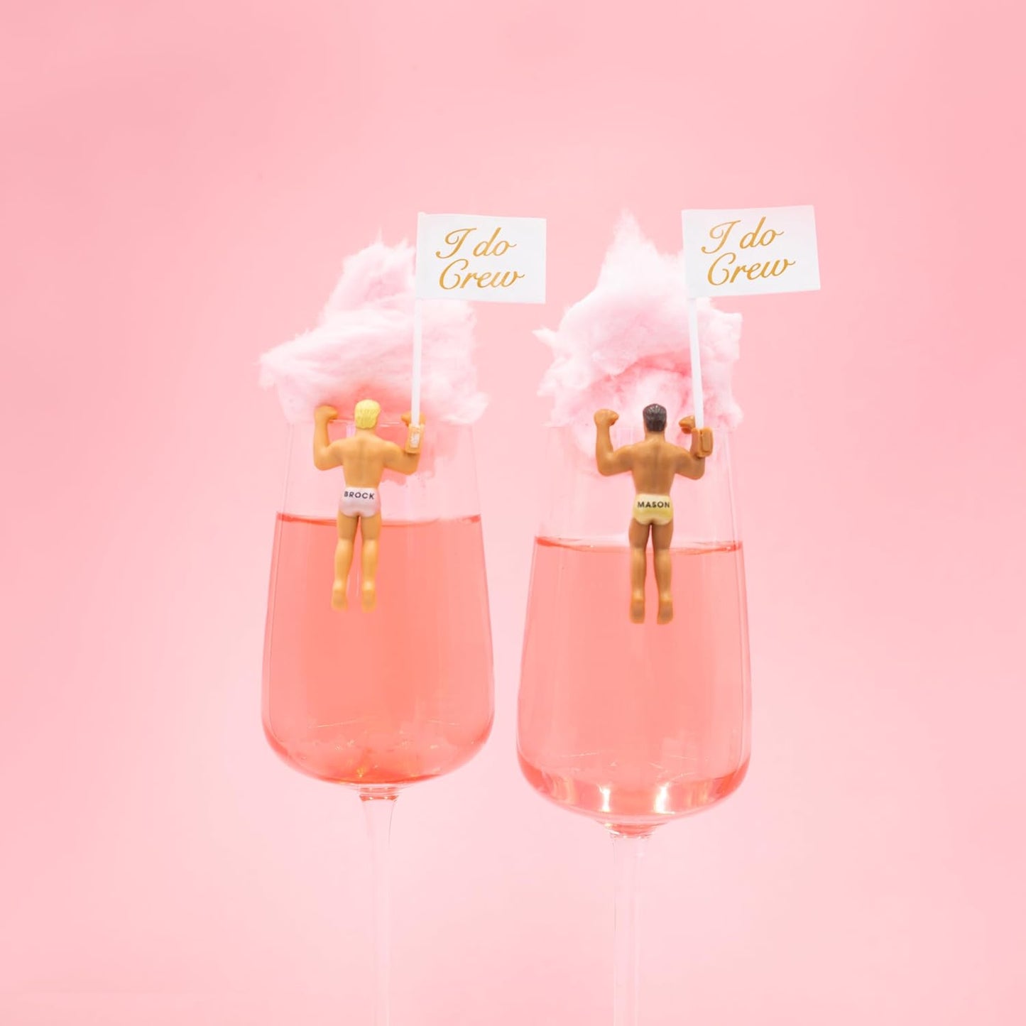 NPW Drinking Buddies Bride Squad, Bachelorette Drink Markers, Party Accessories, Girls Night, Hunky Wine Charmers