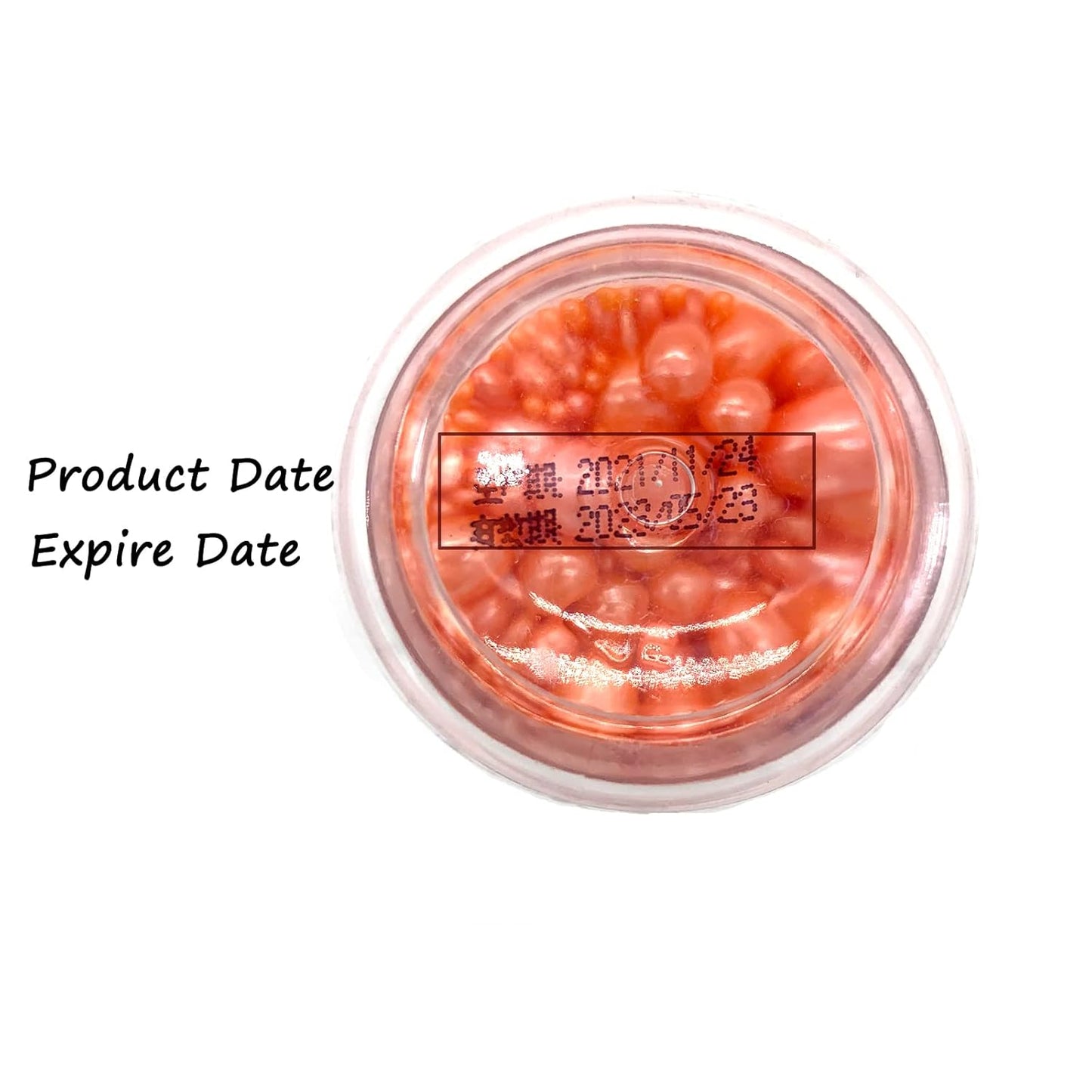 Weraru Edible Orange Pearl Sugar Sprinkles Candy Mixing Size Baking Edible Cake Decorations Cupcake Toppers Cookie Decorating Celebrations Wedding Shower Party Chirstmas Supplies 130g/ 4.58oz